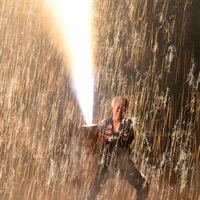 Fireworks holding by a person