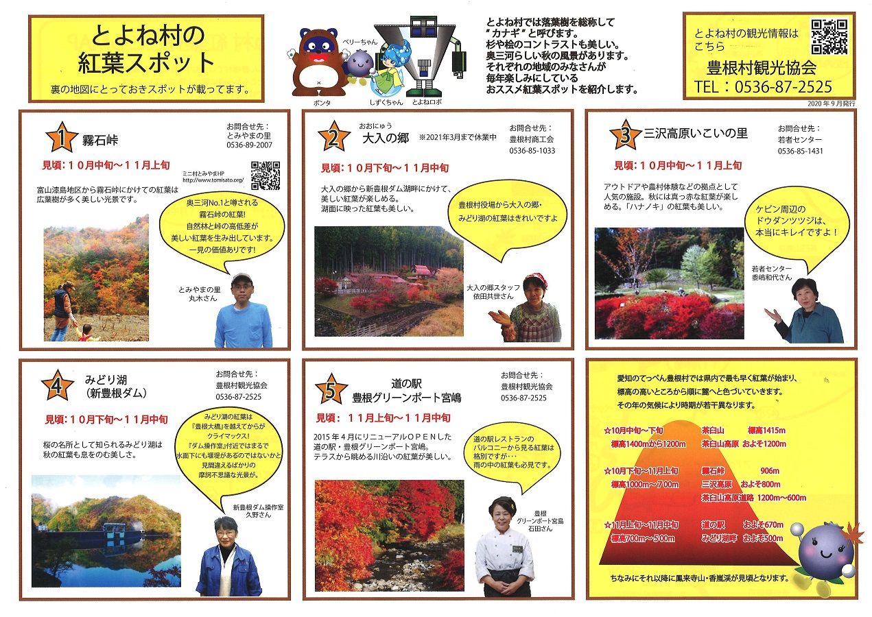 とよね村紅葉スポット とよね村紅葉スポット